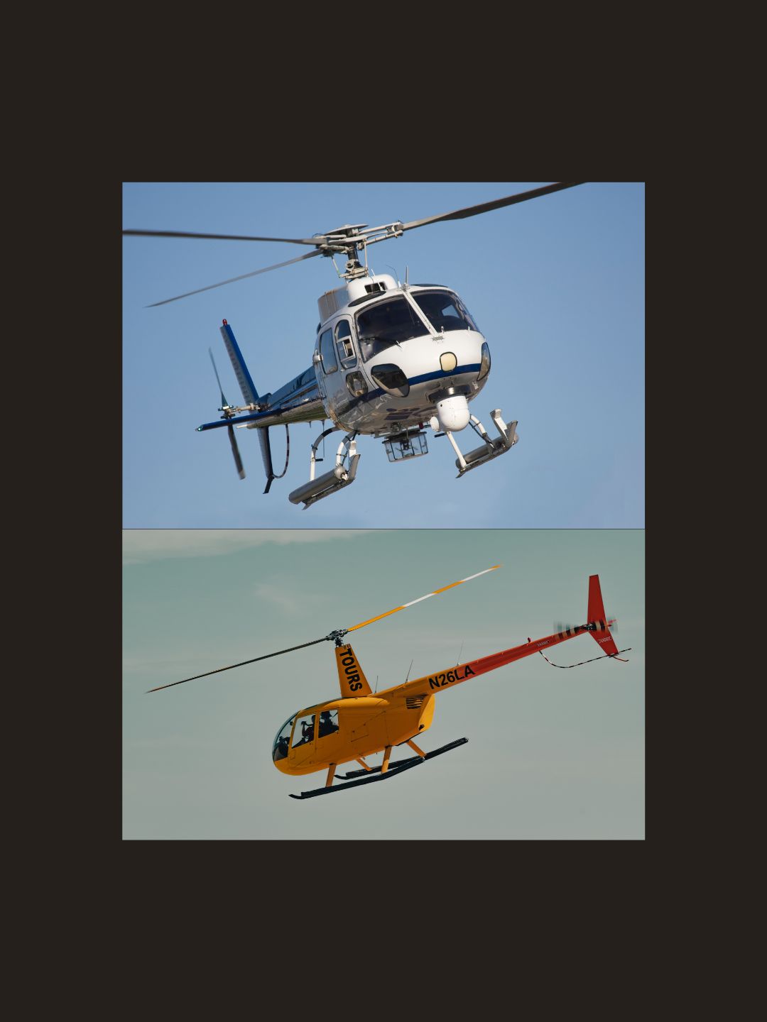 Helicóptero em pista
